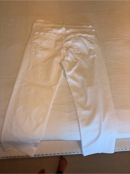 MOTHER Denim - MOTHER Straight-Leg White Jeans